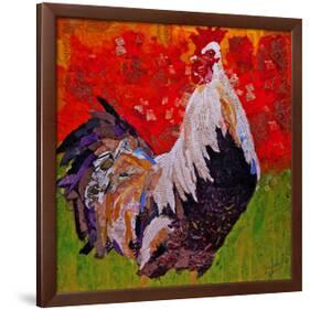 Cock-A-Doodle-null-Framed Art Print