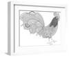 Cock-a-Doodle-Hello Angel-Framed Giclee Print