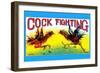 Cock Fighting-null-Framed Art Print