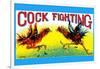 Cock Fighting-null-Framed Art Print