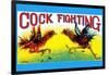 Cock Fighting-null-Framed Art Print