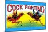 Cock Fighting-null-Mounted Art Print