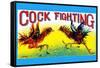 Cock Fighting-null-Framed Stretched Canvas