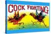 Cock Fighting-null-Stretched Canvas