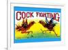 Cock Fighting-null-Framed Art Print