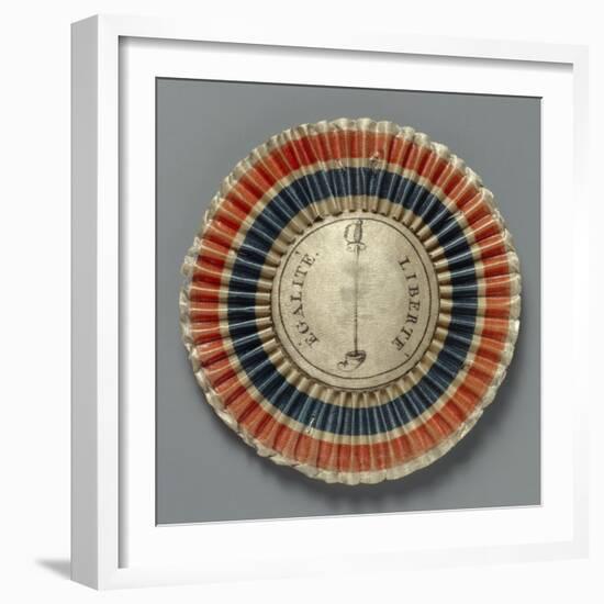 Cockade in the Colours of the French Republic, after 1789-null-Framed Giclee Print