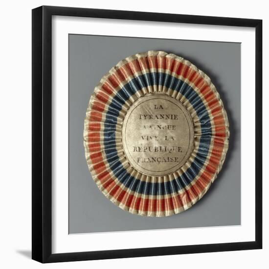 Cockade in the Colours of the French Republic, after 1789-null-Framed Giclee Print