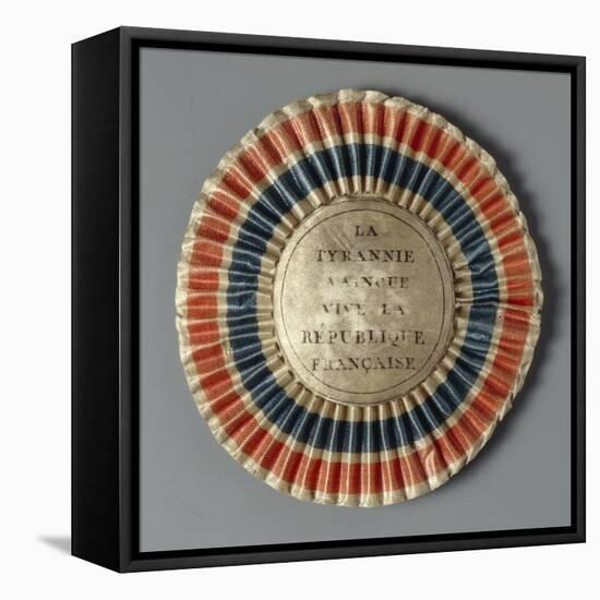 Cockade in the Colours of the French Republic, after 1789-null-Framed Stretched Canvas