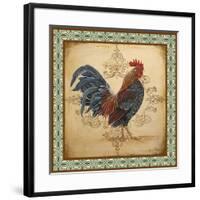 Cockadoodledoo_B-Green-Border-Jean Plout-Framed Giclee Print