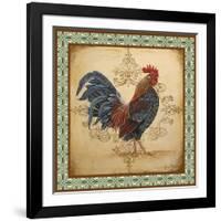 Cockadoodledoo_B-Green-Border-Jean Plout-Framed Giclee Print