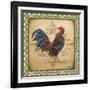 Cockadoodledoo_B-Green-Border-Jean Plout-Framed Giclee Print