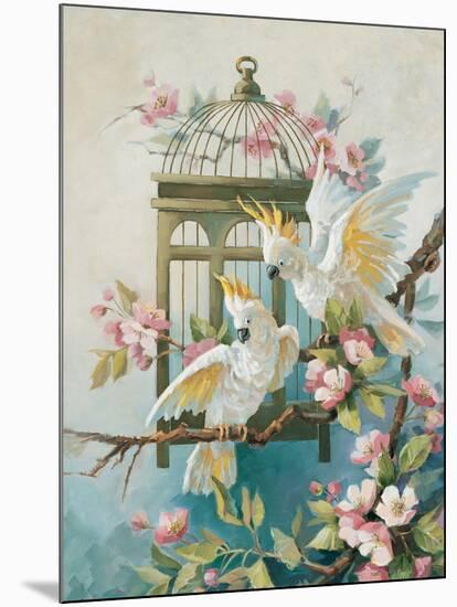 Cockatoo and Blossoms-unknown Johnston-Mounted Art Print