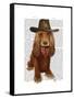 Cocker Spaniel Cowboy-Fab Funky-Framed Stretched Canvas