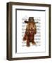 Cocker Spaniel Cowboy-Fab Funky-Framed Art Print