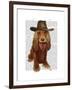 Cocker Spaniel Cowboy-Fab Funky-Framed Art Print