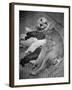 Cocker Spaniel Nursing Her Puppies-Hansel Mieth-Framed Photographic Print