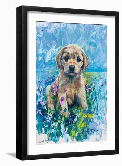 Cocker Spaniel Puppy Love-Lucy P. McTier-Framed Giclee Print