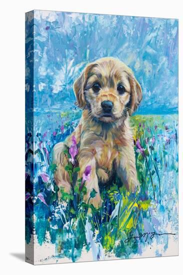 Cocker Spaniel Puppy Love-Lucy P. McTier-Stretched Canvas