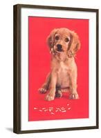 Cocker Spaniel Puppy-null-Framed Art Print