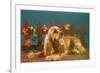 Cocker Spaniel, Retro-null-Framed Premium Giclee Print