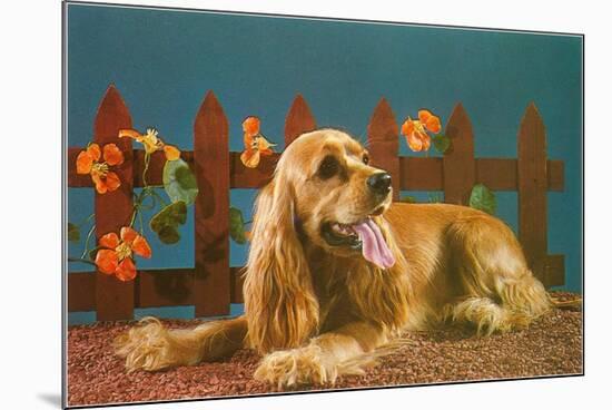 Cocker Spaniel, Retro-null-Mounted Premium Giclee Print