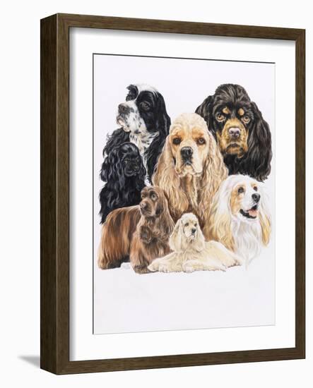 Cocker Spaniel-Barbara Keith-Framed Giclee Print