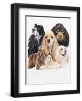 Cocker Spaniel-Barbara Keith-Framed Premium Giclee Print