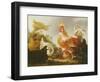 Cockerel and Hens in a Landscape, 1649-Gysbert Hondecoeter-Framed Giclee Print