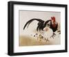 Cockerel, Hen and Chicks, 1892-Hashiguchi Goyo-Framed Giclee Print