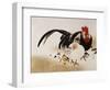 Cockerel, Hen and Chicks, 1892-Hashiguchi Goyo-Framed Giclee Print