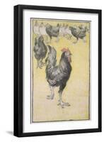 Cockerel-Theophile Alexandre Steinlen-Framed Giclee Print