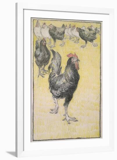 Cockerel-Theophile Alexandre Steinlen-Framed Giclee Print