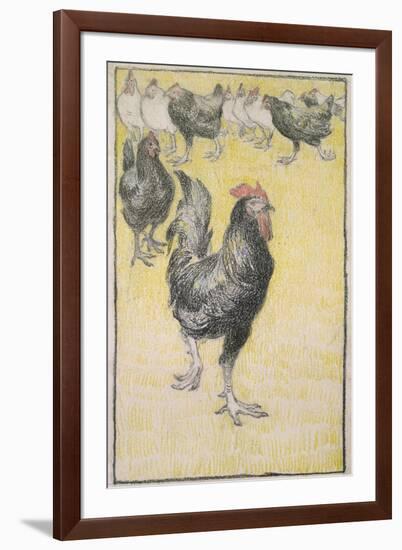 Cockerel-Theophile Alexandre Steinlen-Framed Giclee Print