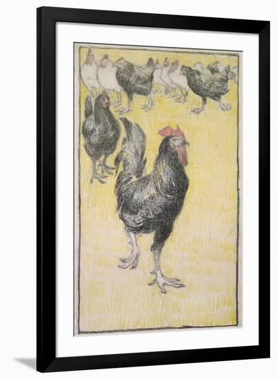 Cockerel-Theophile Alexandre Steinlen-Framed Giclee Print