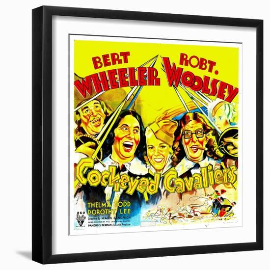 Cockeyed Cavaliers, Bert Wheeler, Thelma Todd, Robert Woolsey, 1934-null-Framed Art Print