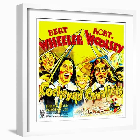 Cockeyed Cavaliers, Bert Wheeler, Thelma Todd, Robert Woolsey, 1934-null-Framed Art Print