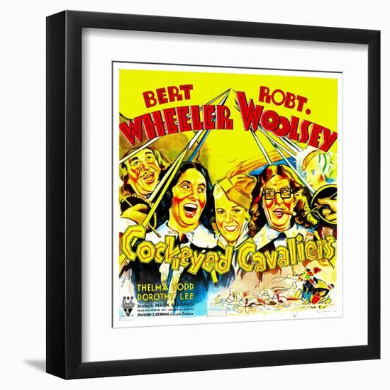 Cockeyed Cavaliers, Bert Wheeler, Thelma Todd, Robert Woolsey, 1934-null-Framed Art Print