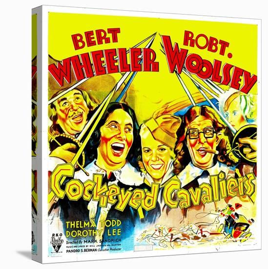 Cockeyed Cavaliers, Bert Wheeler, Thelma Todd, Robert Woolsey, 1934-null-Stretched Canvas