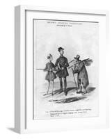 Cockney Sporting Characters. Astonishing a Native, 19th Century-Henry Heath-Framed Giclee Print