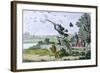 Cockney Sportsmen: Shooting Flying, Engraved by James Gillray (1757-1815) 1800-Isaac Cruikshank-Framed Giclee Print