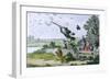 Cockney Sportsmen: Shooting Flying, Engraved by James Gillray (1757-1815) 1800-Isaac Cruikshank-Framed Giclee Print