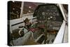 Cockpit of a P-40E Warhawk-null-Stretched Canvas