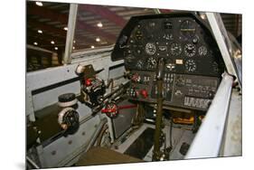 Cockpit of a P-40E Warhawk-null-Mounted Photographic Print