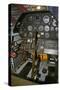 Cockpit of a P-40E Warhawk-null-Stretched Canvas