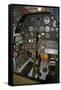 Cockpit of a P-40E Warhawk-null-Framed Stretched Canvas
