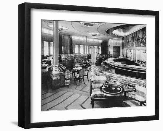 Cocktail Bar of the Queen Mary-null-Framed Photographic Print