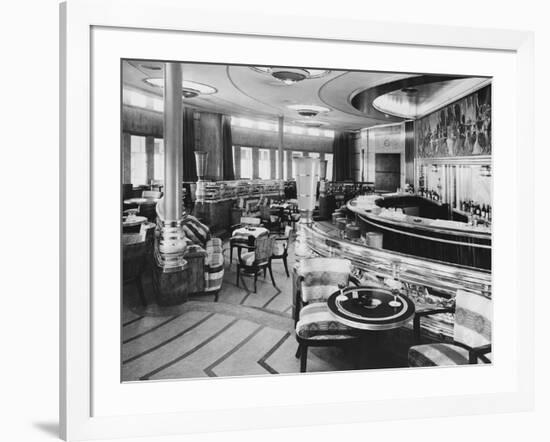 Cocktail Bar of the Queen Mary-null-Framed Photographic Print