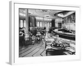 Cocktail Bar of the Queen Mary-null-Framed Photographic Print