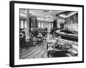 Cocktail Bar of the Queen Mary-null-Framed Photographic Print