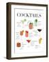 Cocktail Chart-Natalie Carpentieri-Framed Art Print